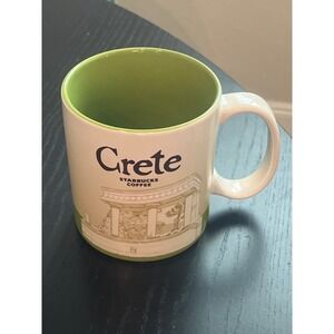 Starbucks Crete Greece Global Icon Series Coffee Mug 16oz Green White 2011